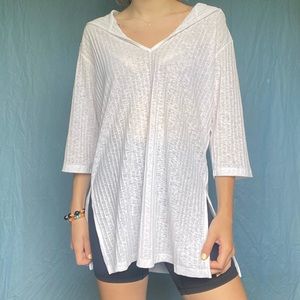 J. Valdi White Small Light Longsleeve Hoodie Shirt